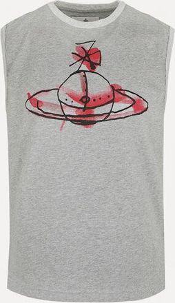 Vivienne Westwood Drawn Orb Muscle T-shirt Cotton Grey XL Men