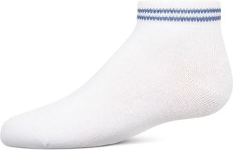 MeMoi Ziggy Double Ring Anklet Sock in Denim at Nordstrom, Size 6-12M