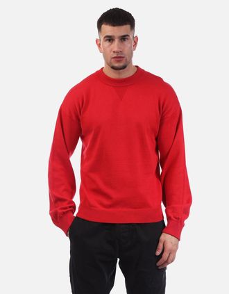 HUGO BOSS Mens Swart Knitted Sweatshirt - Pink - Size: 38