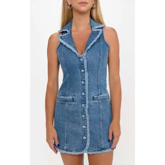 Show me your Mumu Maddox Dress in Waterfall Blue at Nordstrom, Size X-Large