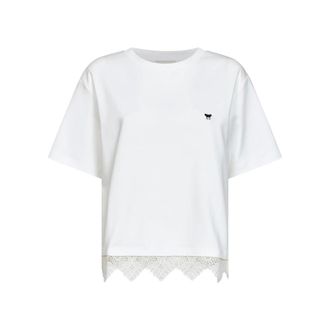 Max Mara Dames, Tops, Wit, Maat: XL Katoen