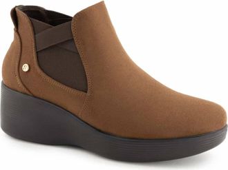 Andrea Womens Ankle Booties In Dark Brown