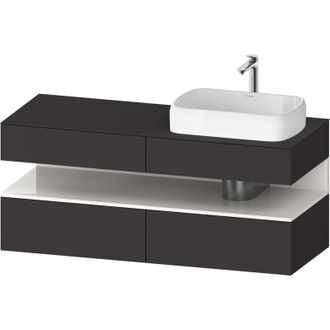 Duravit Qatego Consola Mueble Bajo Lavabo, 2 Extensiones, 2 - Duravit