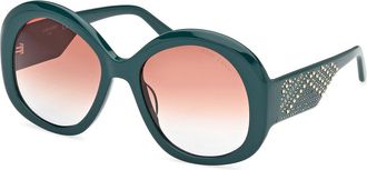 Guess GM00015 98F Womens Sunglasses Green Size 54