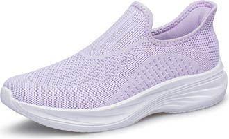 AFB Unisex Slip-on Loafers Mens Womens Casual Walking Shoes Lightweight Comfortable Fashion Sneakers, Purple, 11 Women/9.5 Men