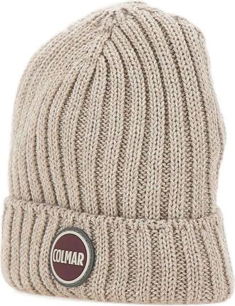 Colmar ribbed logo-patch beanie hat - unisex - Wool/Acrylic - One Size - Grey