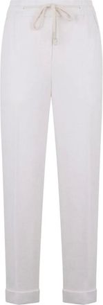PESERICO Pantaloni con coulisse - Bianco
