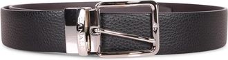 Canali Reversible leren riem - Heren - Riemen - Zwart - 110 CM - Leer - Accessoires