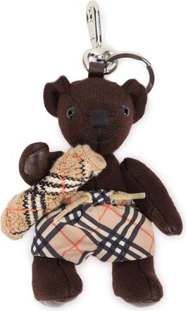 Burberry Charm Teddy Bear Thomas - Heren - Sleutelhangers & Tashangers - Bruin - ONE Size - Wol - Accessoires