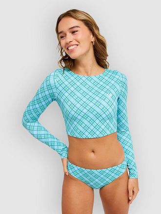 Roxy The Beach Babe Ls Crop Lycra met lange mouwen blauw