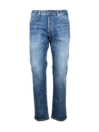 Diesel Blue Cotton-Blend Safado Straight-Leg Jeans
