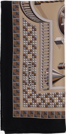 Ferragamo zijden sjaal met Nadir-print