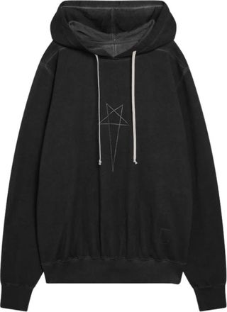 Rick Owens Oversized Hoodie - Heren - Hoodies - Zwart - L - Katoen - Hoodies & sweatvesten