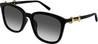 Gucci GG2057SK Asian Fit 001 Womens Sunglasses Black Size 56