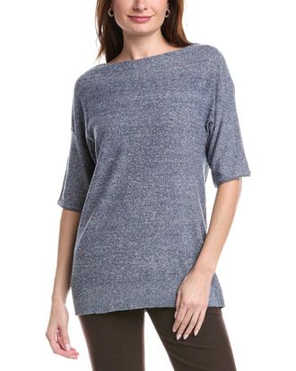 Lafayette 148 New York Relaxed Linen-Blend Pullover