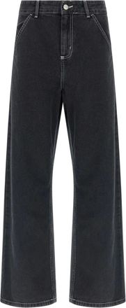 Carhartt Work in Progress high-waisted wide-leg jeans - women - Cotton - 26 - Black