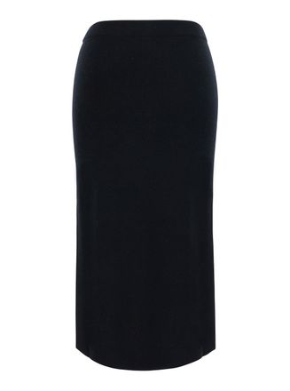 Max Mara Wool and Cashmere Pencil Skirt - Black