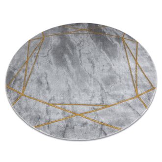 RugsX RugsX Emerald Rug in Grey | Size: 160 cm diameter