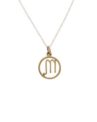 Italian Gold, Inc 10K Scorpio Zodiac Pendant Necklace
