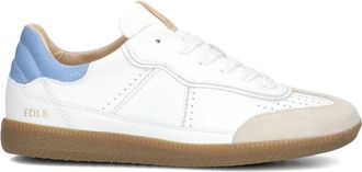 Fred De La Bretoniere Grijze Leren Lage Sneakers - Dames - Sneakers - Veelkleurig - 36 EU - Leer - Schoenen