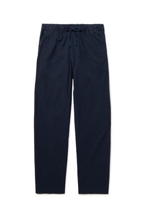 Hartford Joggy Straight-Leg Cotton-Twill Trousers