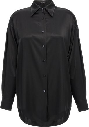Tom Ford Black Silk Womens Blouse