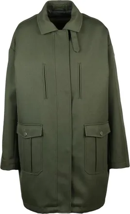 Patrizia Pepe Jassen, Dames, Groen, L, Wol, Giaccone