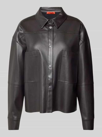 Max & Co. Jacke mit aufgesetzten Brusttaschen Modell SAND in Dunkelbraun, Gr&ouml;&szlig;e L