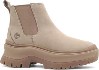 Timberland Enkellaarsjes - Dames - Chelseaboots - Beige - 39 EU - Leer - Schoenen