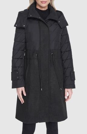 Andrew Marc Synclaire Quilted Coat in Black at Nordstrom Rack, Size X-Small