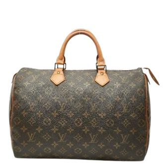 Louis Vuitton Pre-owned Handbags, female, Brown, Size: ONE SIZE Pre-owned Speedy35 Monogram Handbag