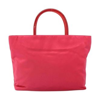Prada Pre-owned Tote Bags, female, Red, Size: ONE SIZE Pre-owned Vintage Tessuto Tote Bag
