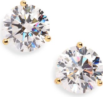 Nordstrom Cubic Zirconia Stud Earrings - 8.0ct. in Gold at Nordstrom