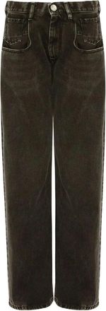 Maison Margiela Dames, Jeans, Zwart, Maat: XS Katoen