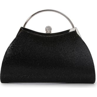 Berness Rhinestone Top Handle Bag in Black at Nordstrom Rack