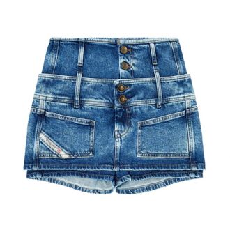 Diesel Dames, Korte broeken, Blauw, Maat: W28 Denim