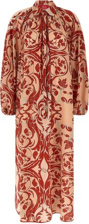 F.R.S. For Restless Sleepers Multicolor Silk Long Womens Dress