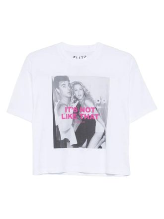 Elite printed T-shirt - unisex - Cotton - S - White