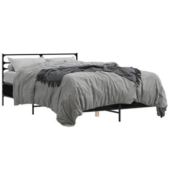 Berkfield Home Bed Frame without Mattress Black 120x200 cm | Size: Small Double