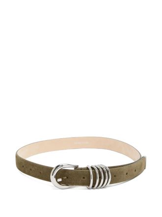 D&eacute;hanche Hollyhock suede belt - Green