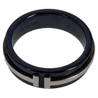 Tiffany & Co. Tiffany & Co T Wide Band Ring in Black Metal