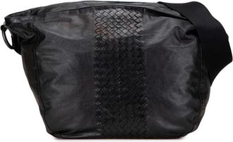 Bottega Veneta Pre-owned Cross Body Bags, female, Black, Size: ONE SIZE Pre-owned Leather Shoulder Bag