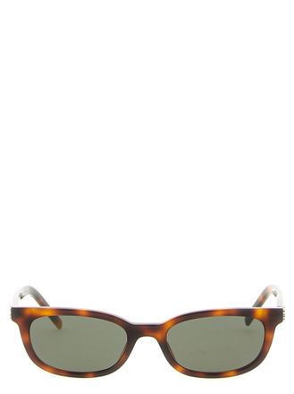Saint Laurent Brown Rectangular Sunglasses