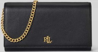 Lauren Ralph Lauren Umh&auml;ngetasche aus reinem Leder mit Logo-Detail in Black, Gr&ouml;&szlig;e 1