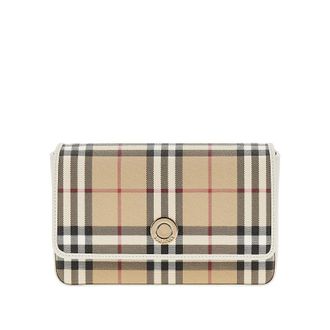 Burberry Check coated canvas Hampshire bag Woman One Size