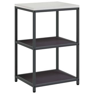 Berkfield Home Kitchen Storage Shelf with Storage Black Steel