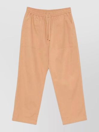 Maison Kitsun&eacute; cotton straight leg shorts patch pockets
