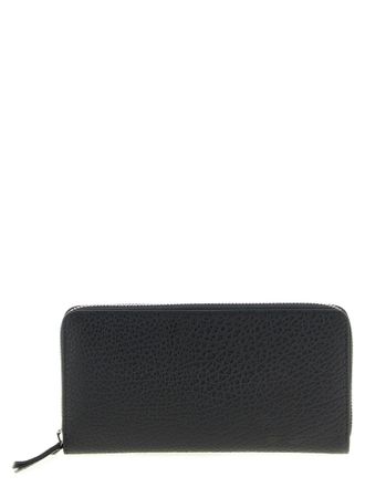 Maison Margiela Stitching Logo Leather Wallet - Black