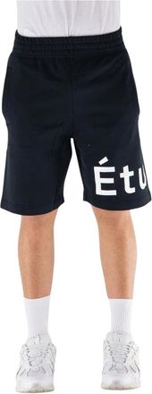 Études Studio Korte Broeken, Heren, Zwart, M, Katoen, Tempera Shorts
