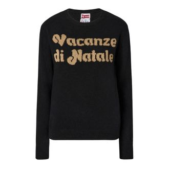 MC2 Saint Barth Maglione New Queen - Dames - Ronde hals truien - Zwart - S - Kasjmier - Truien & Vesten